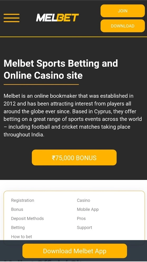 melbet mobile app