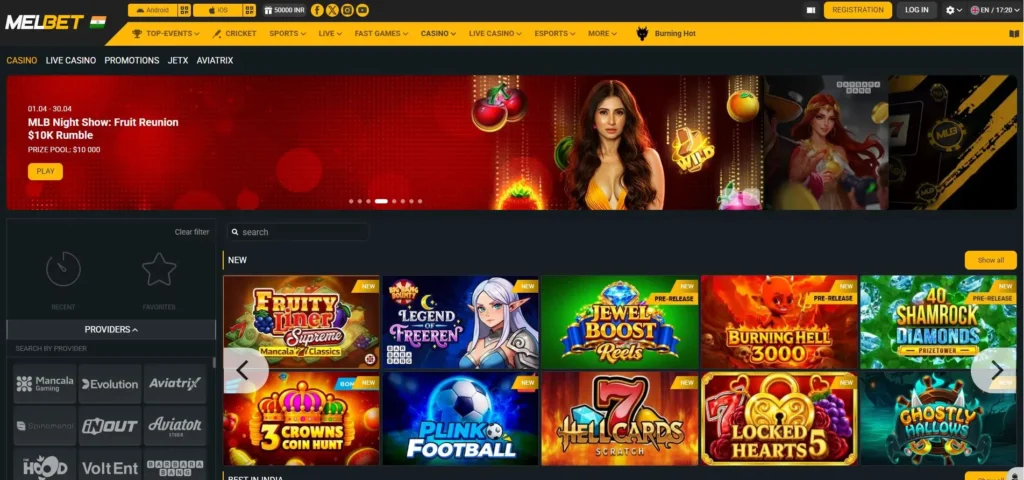 melbet casino india
